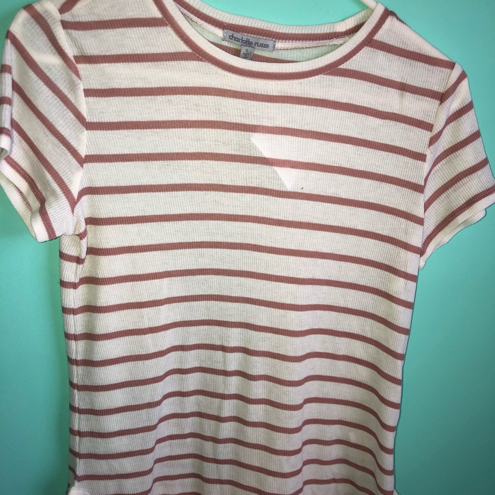 Stripped long tee shirt